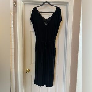 Torrid 00 super soft knits v neck drawstring midi dress